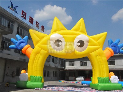 sunflower inflatable arch support for advertising BY-AD-042